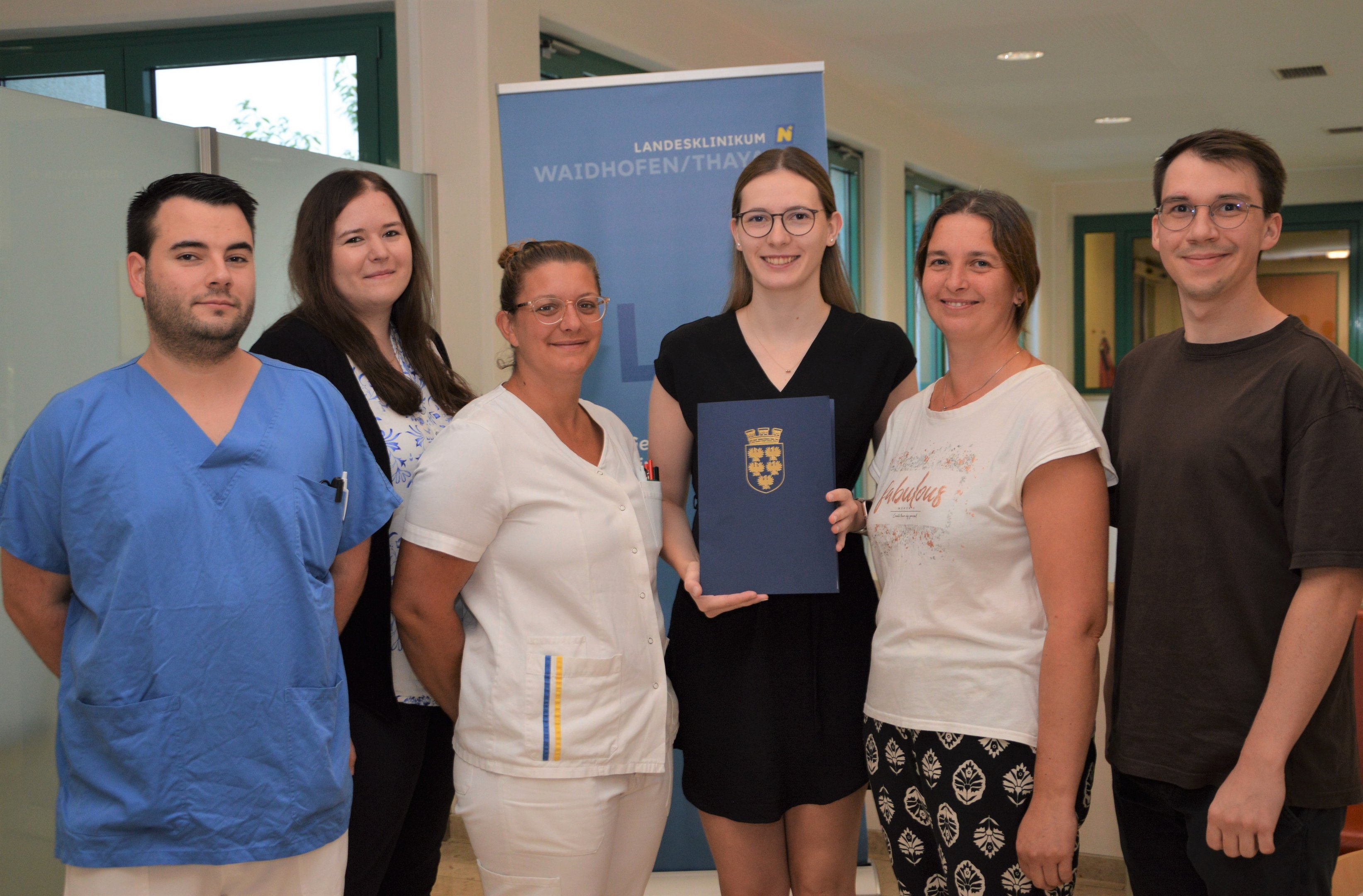DGKP Thomas Christen-Schandl, MBA, PFA Judith Königshofer, DGKP Katharina Tatzer, DGKP Stephanie Knoll, PA Michaela Bauer, DGKP Gregor Helmreich, BSc 