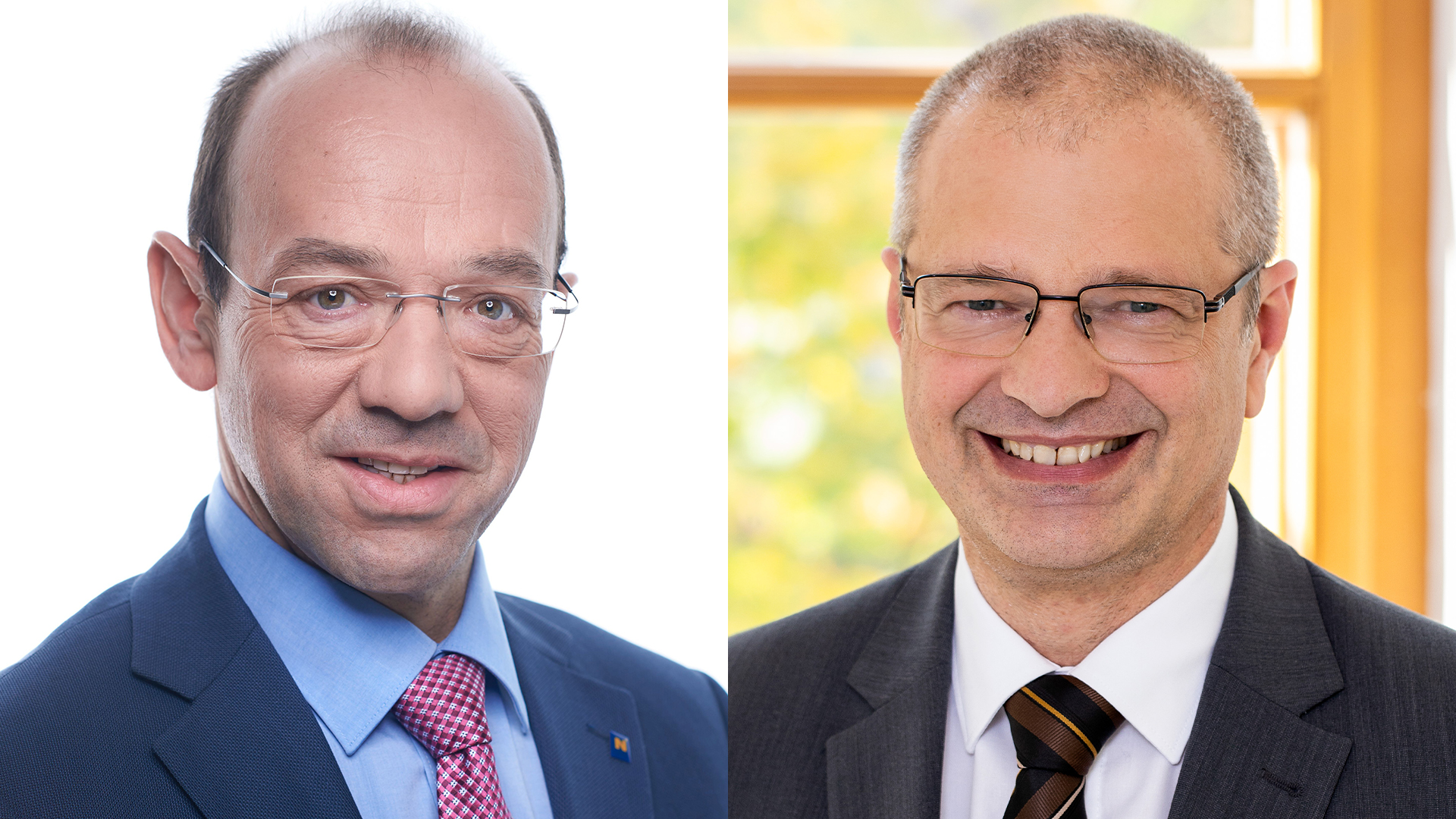 Franz Huber und Anton Hörth (v.li)